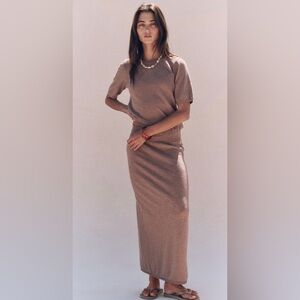 NWT FREE PEOPLE FREE EST ISABELLA SWEATER SKIRT SET